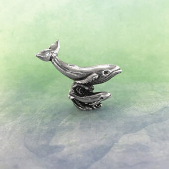 Whales Pewter Miniature Figurine